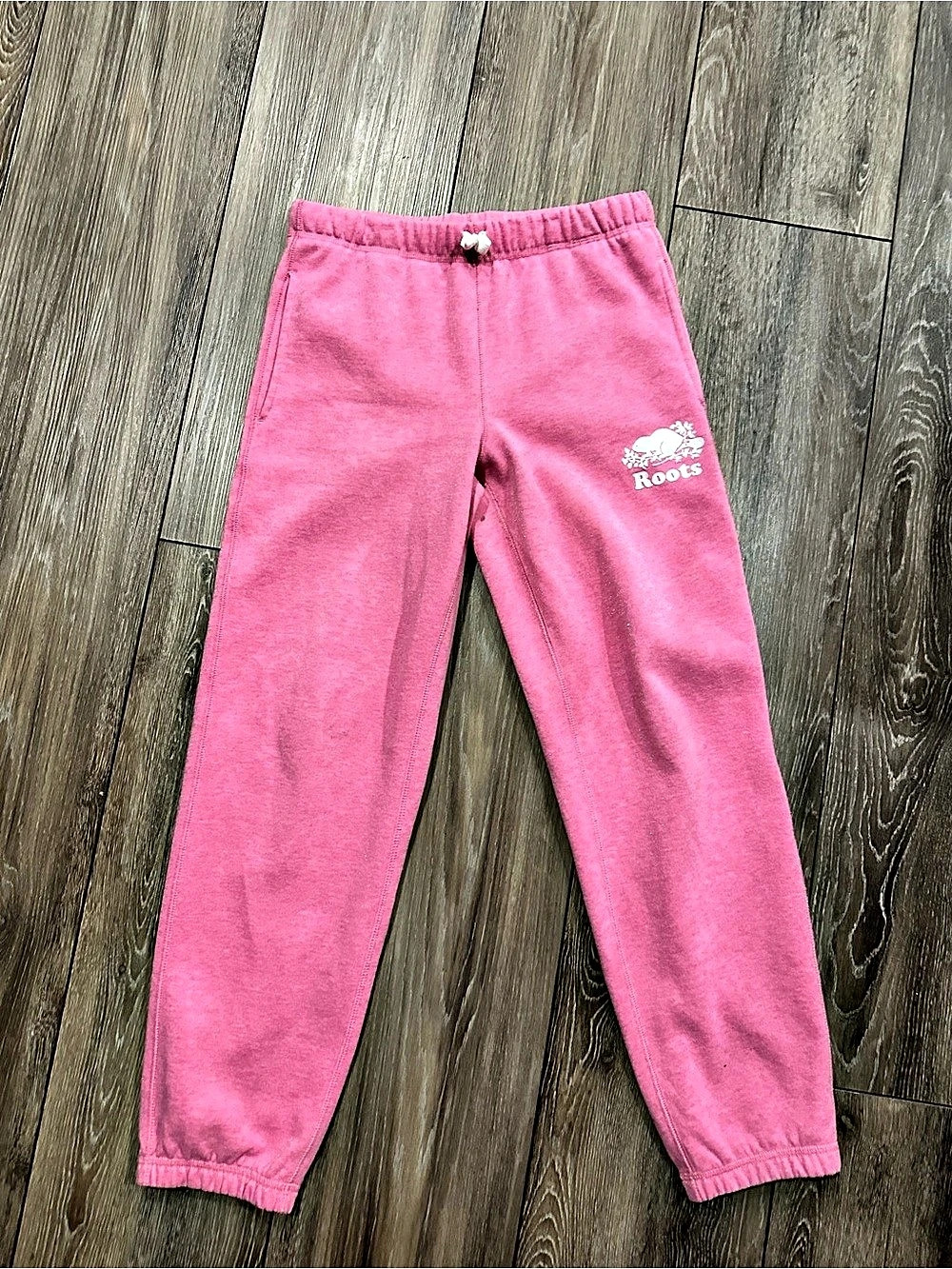 Roots Pink girls 14 Jogger Sweatpants